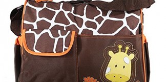 sac a langer girafe marron